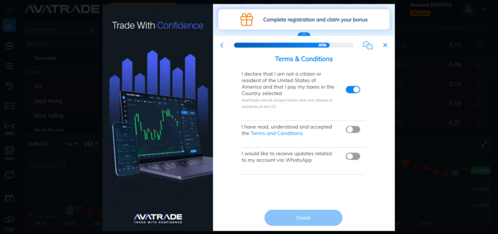 Step 3 - Accept Terms and Conditions